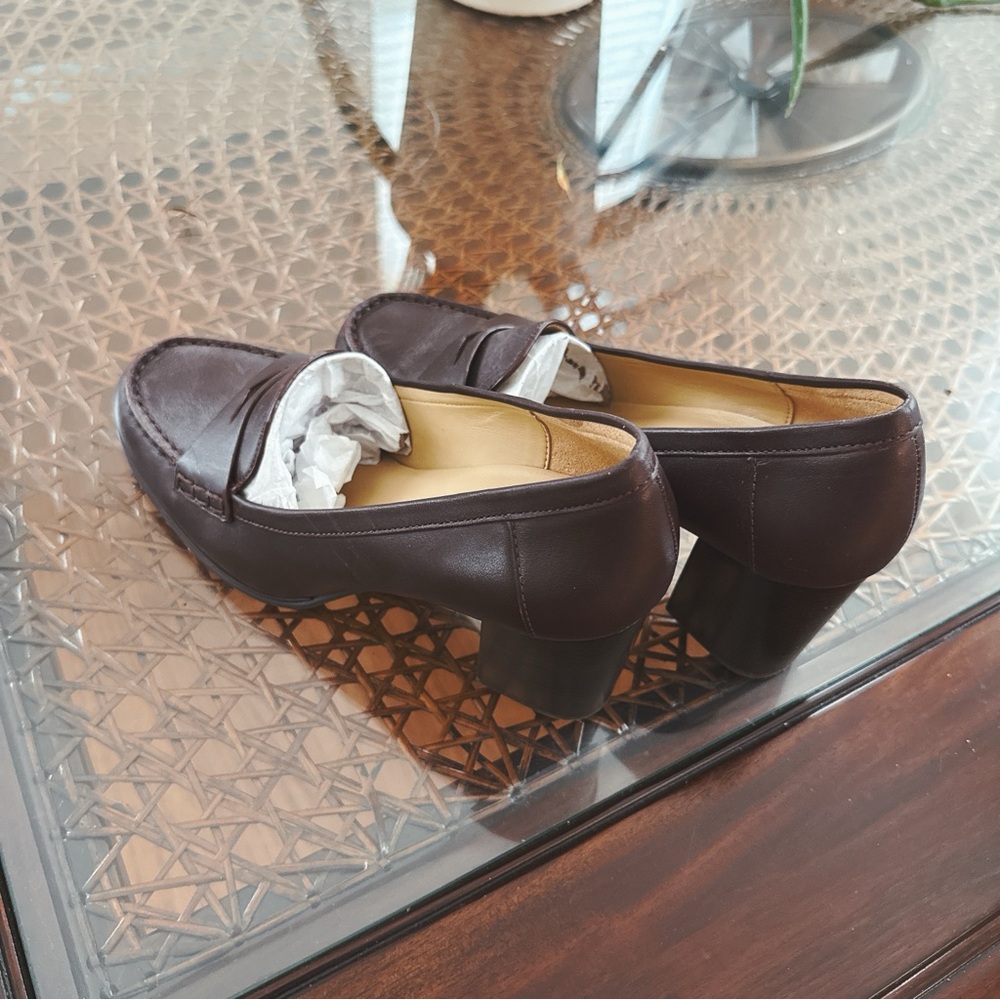Michael Kors Burgundy Soft Leather Loafers - Picture 5 of 5